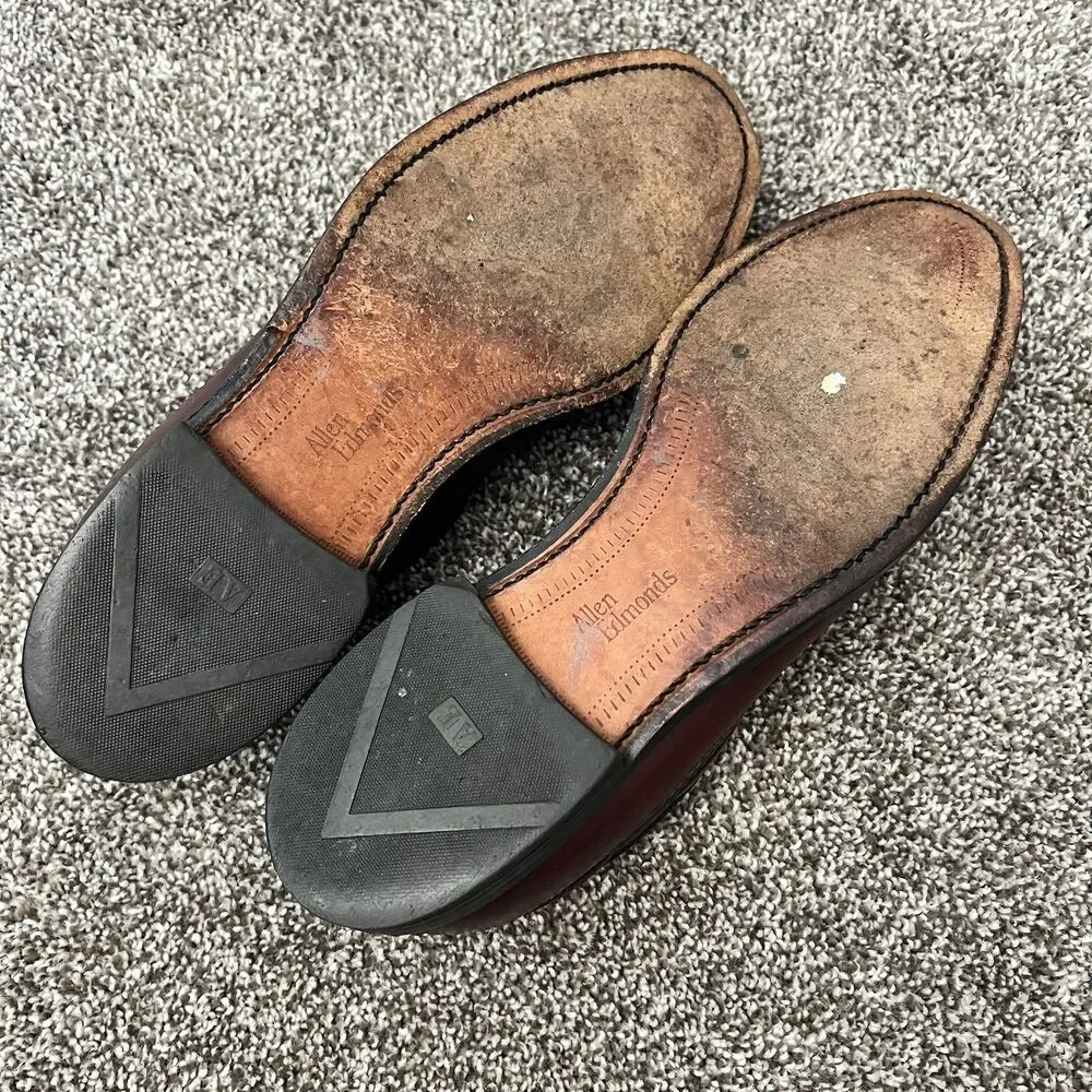 ALLEN EDMONDS Manchester Leather Wing Tip Tassel Loafer